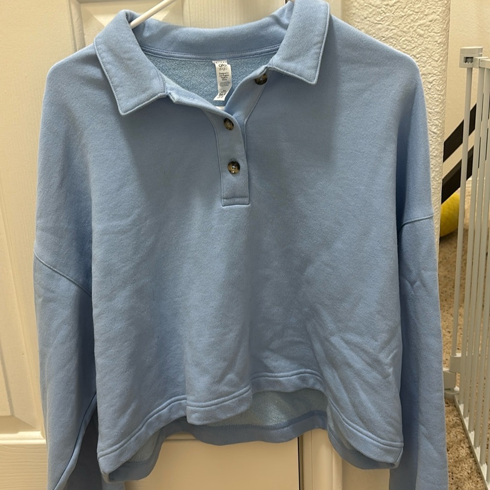 Alo polo henleys pullover sweater